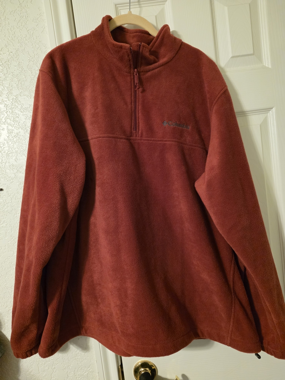 Columbia Men’s Rust Half-Zip Fleece Pullover